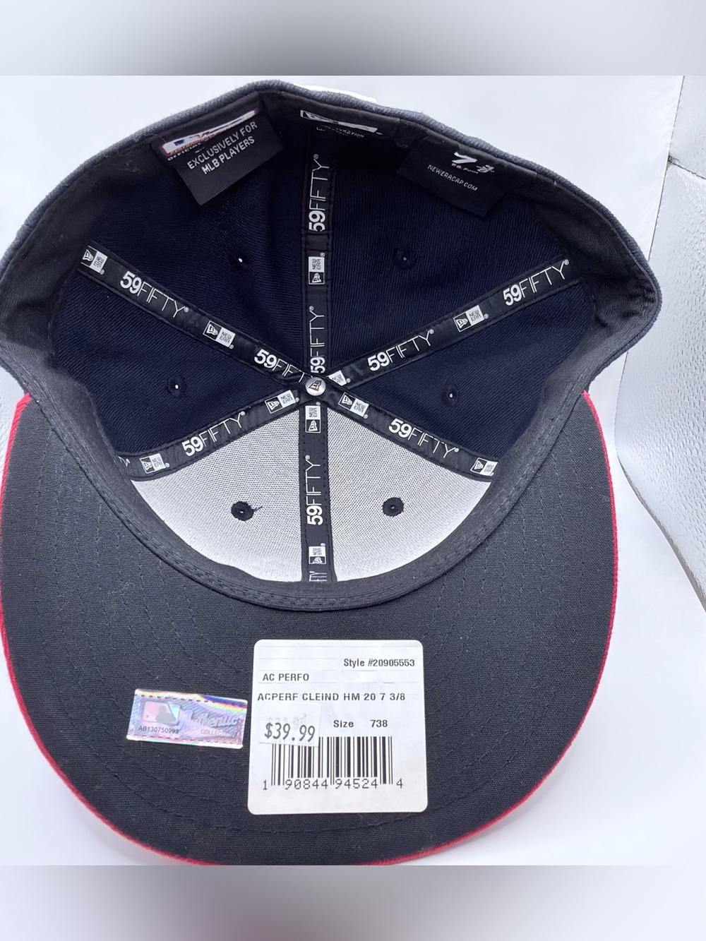 New Era 59FIFTY Fitted Cap - Navy 7 3/8 - Picture 6 of 6